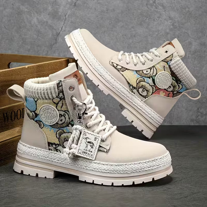 Hilarie - Teddy Nyomtatás Csúszásgátló Tornacipő