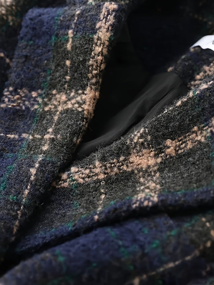 Kavina – Klasszikus Kockás Gyapjúkabát