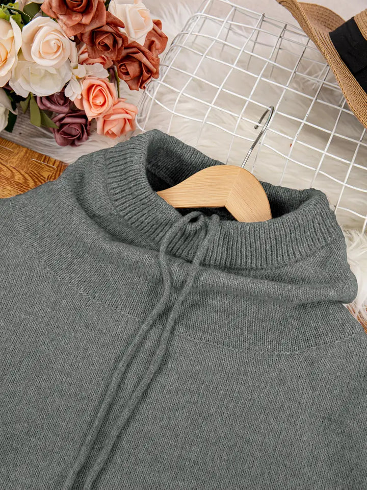 Natala - Kötött Pulóver Kenguruzsebbel