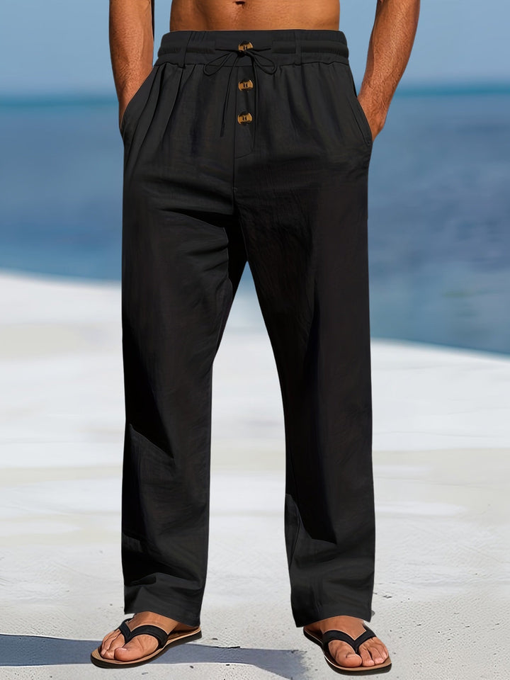 Aznar - Alkalmi Len Elasztikus Nadrág