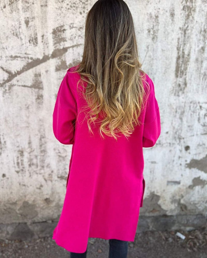 Sampani - Hosszú Ujjú Kardigán Cipzárral