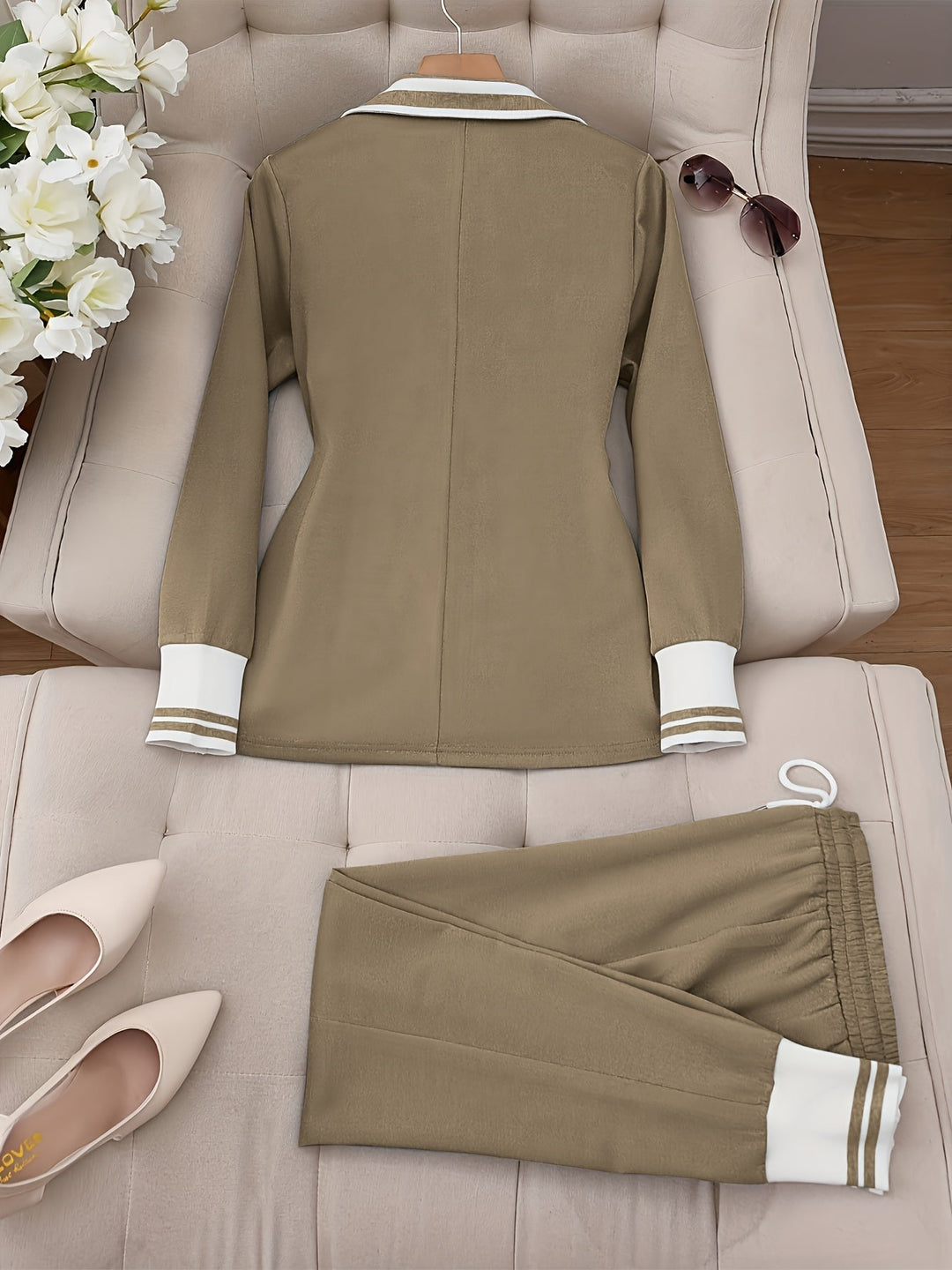 Ingelore - Divatos Csíkos Kétrészes Szett