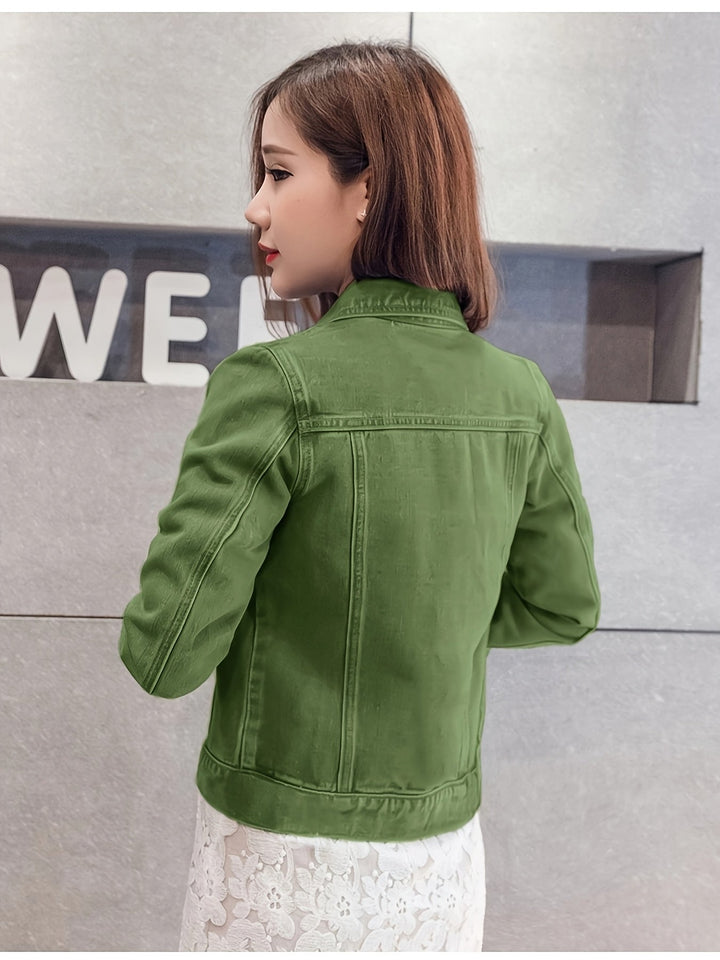 Rosalyn - Boho Stílusú Rövid Ujjú Farmerdzseki