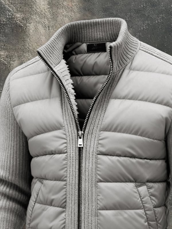 Kylian – Vintage Kötött Patchwork Outdoor Kabát