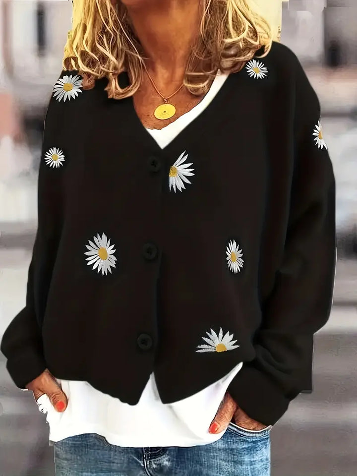 Korina – Elegáns Hosszú Ujjú Kardigán Gombokkal