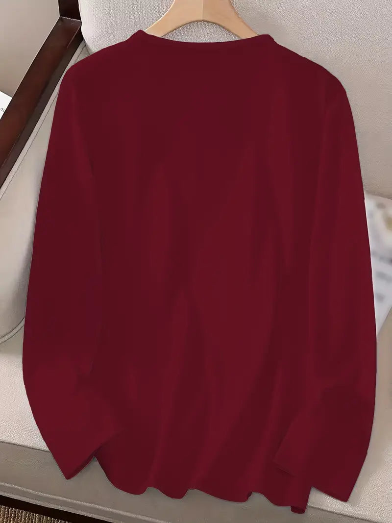 Odalina - Alkalmi Mosolygó Kacsintás Nyomtatott Póló