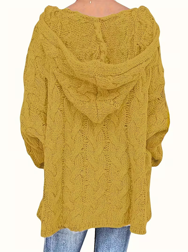 Hailee - Alkalmi Hosszú Ujjú Kötött Pulóver