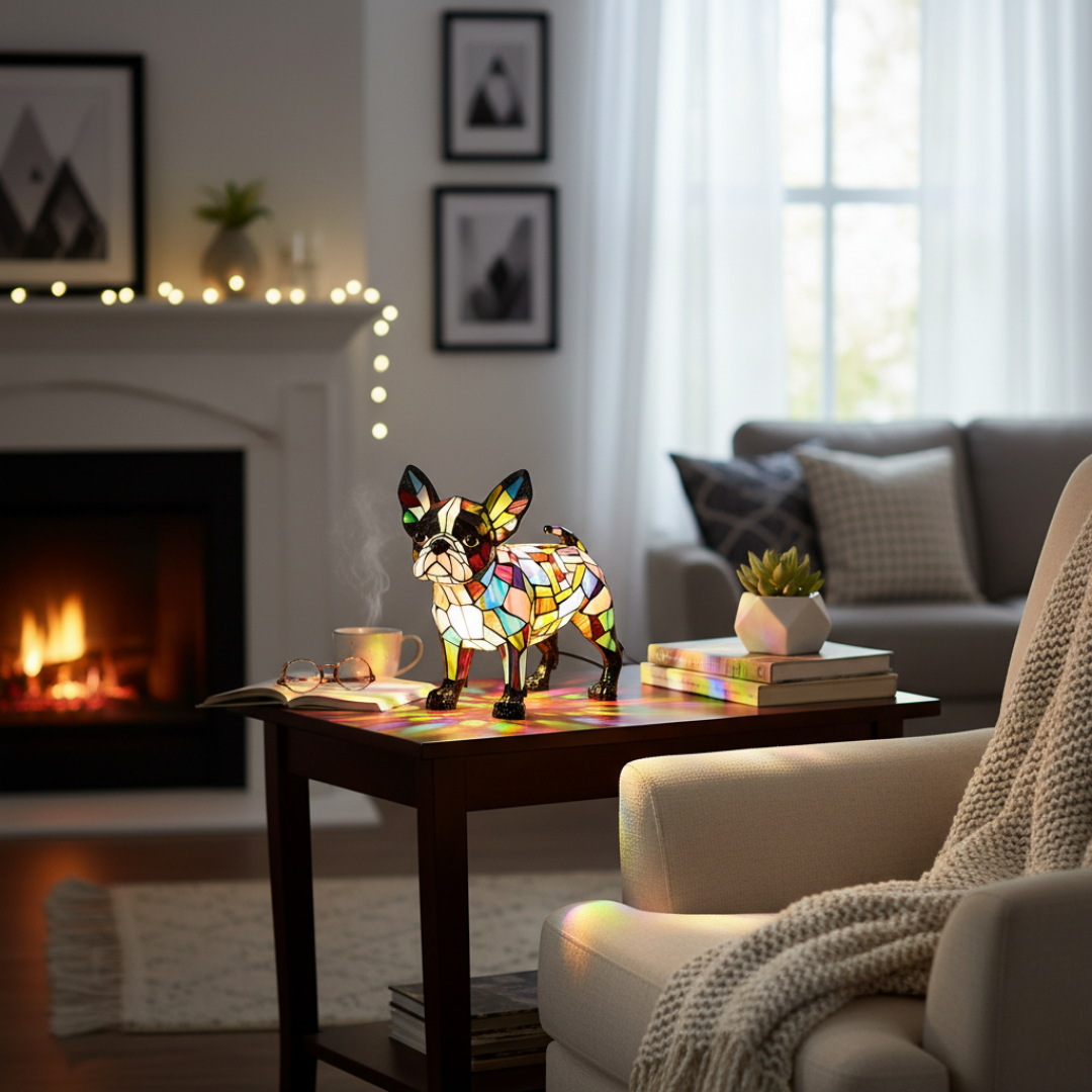 PawLamp – Egyedülálló, Művészi, Aranyos Kutyus Alakú Asztali Lámpa
