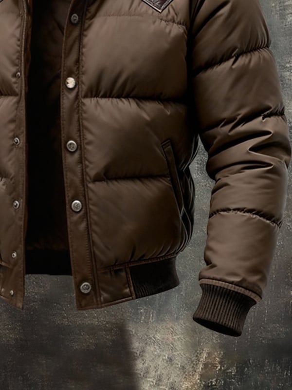 Benzema – Elegáns Hosszú Ujjú Meleg Bőrdzseki