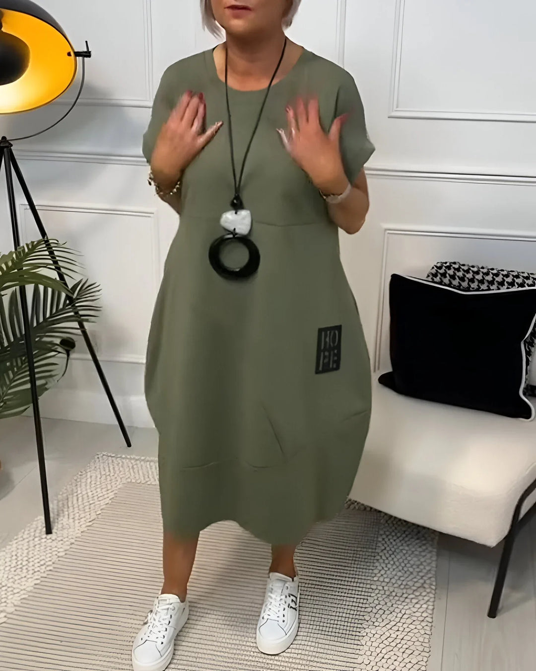 Jocelyn  - Kényelmes, Zsebes Alkalmi Ruha