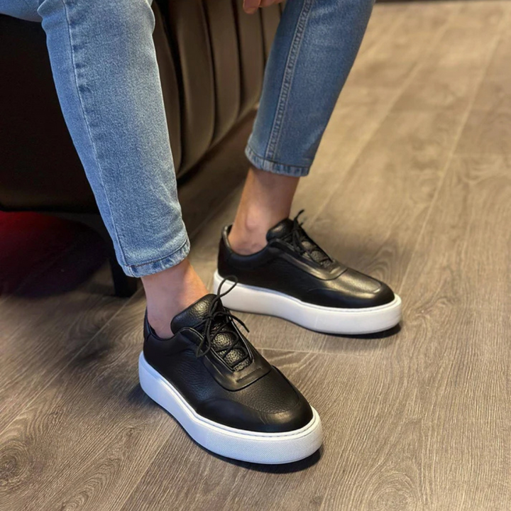 Corentin - Vastag Talpú Bőr Cipő