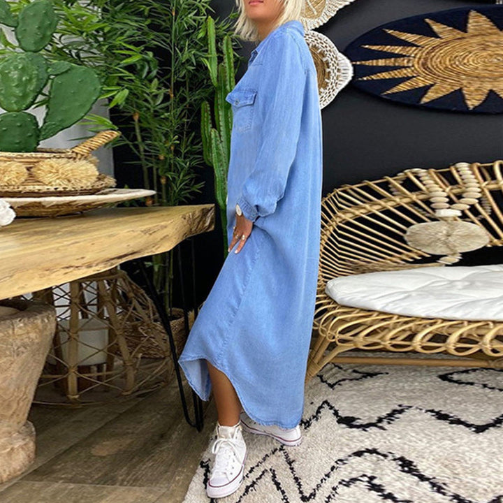 Dorota - Hosszú Ujjú Farmerruha