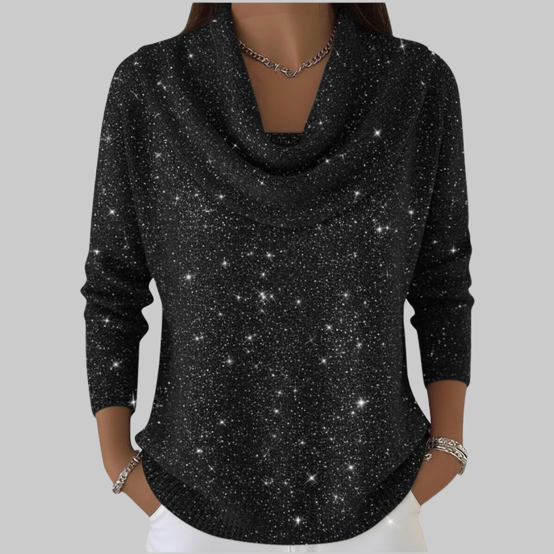 Ayelet - Puha Csillagmintás Garbó Pulóver