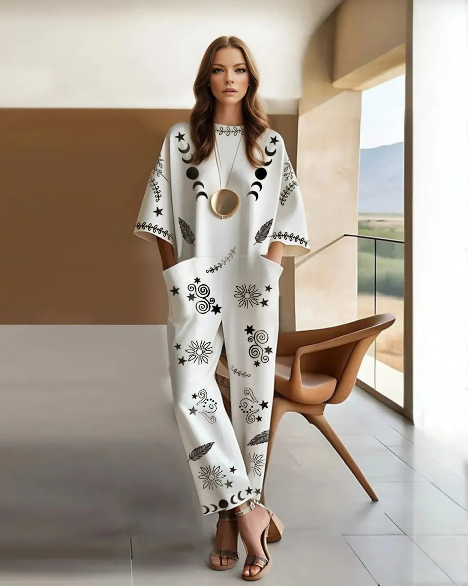 Ernestine - Pamut Rugalmas Laza Jumpsuit