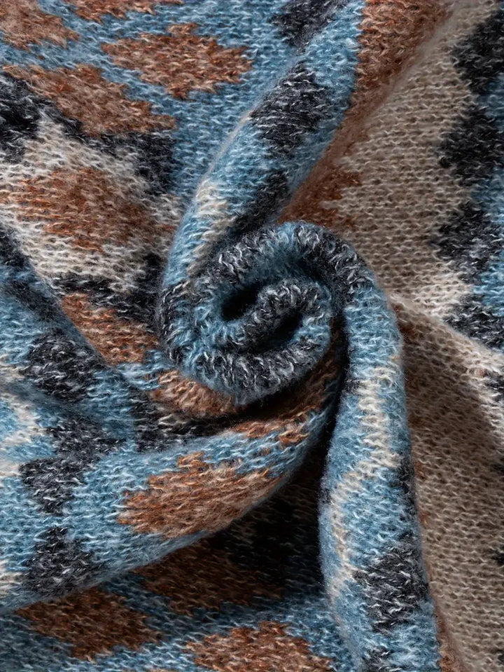 Hartman – Alkalmi Geometrikus Kötött Pulóver