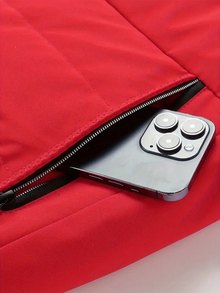 Bavuma - Alkalmi Poliészter Kabát Cipzárral