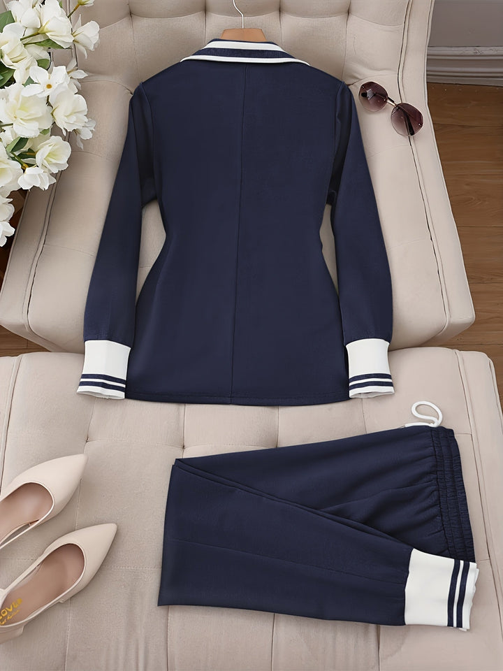 Ingelore - Divatos Csíkos Kétrészes Szett