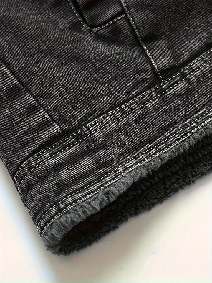 Geoffroy - Vintage Farmerdzseki Polár Béléssel