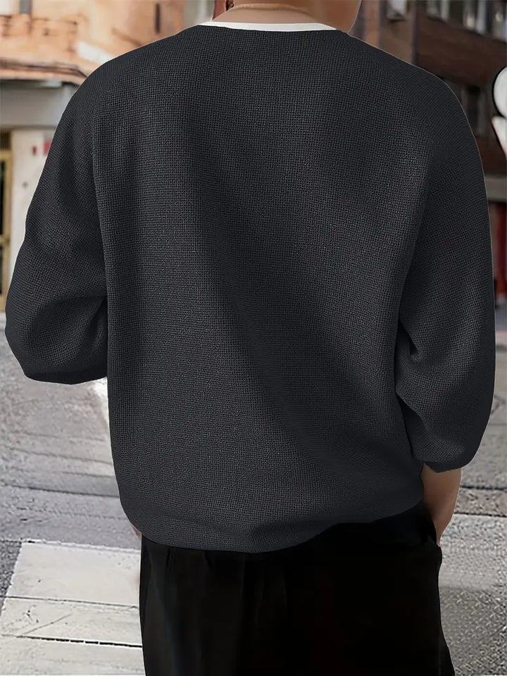 Brogan - Lazább Fazonú, Hosszú Ujjú Henley Ing