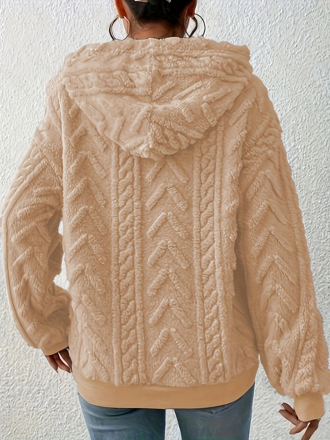 Andrine - Hosszú Ujjú Kapucnis Kabát