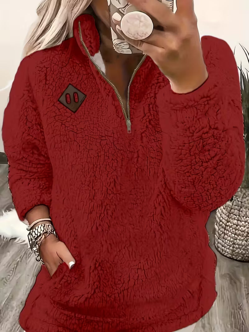 Humera - Elegáns Hosszú Ujjú Cipzáras Kabát