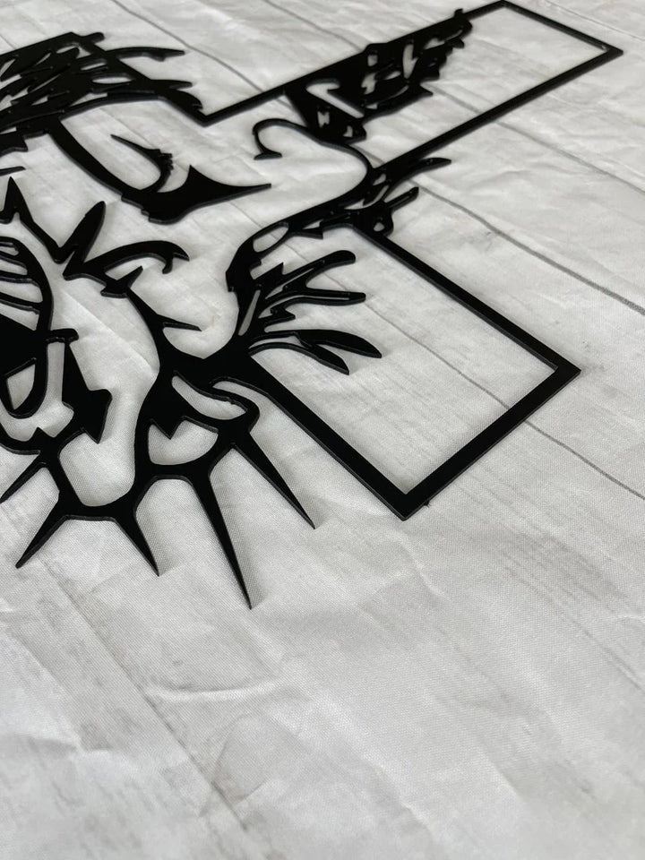 ChristCraft - Jézus Kereszt Fém Táblája Krisztus Fali Dekoráció