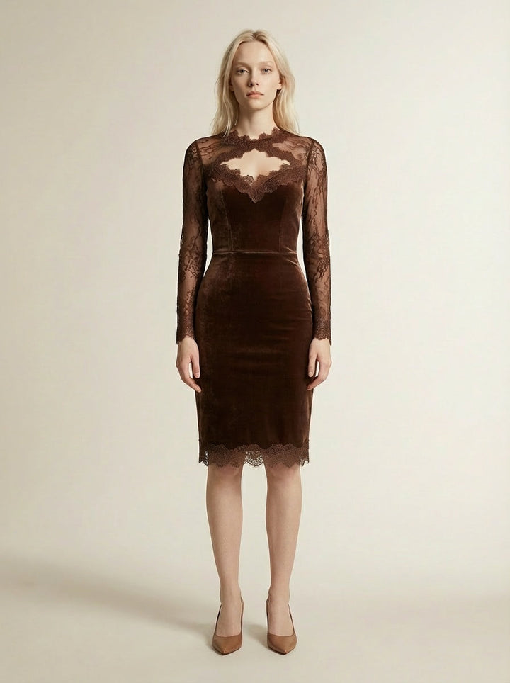 Nadiya - Mini ruha Elegáns csipkével