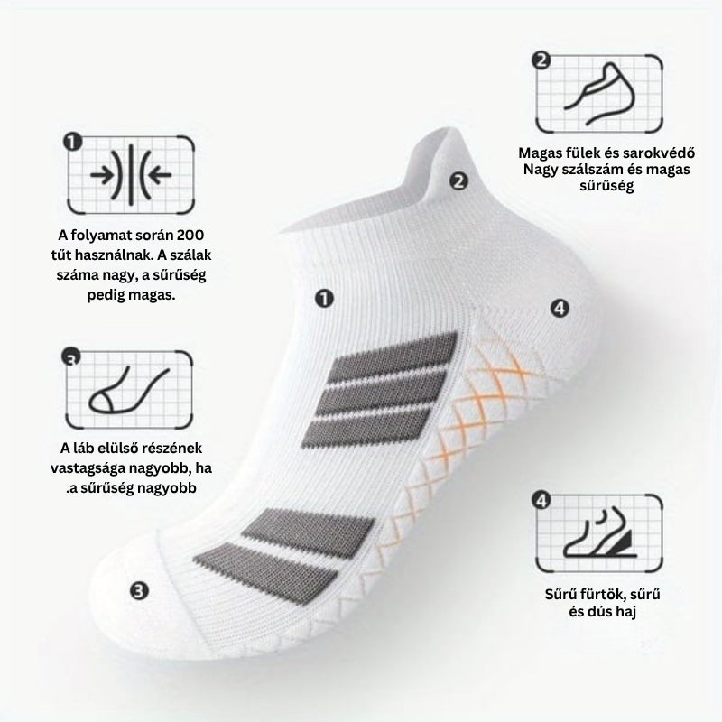 SwiftStep - Lélegző Csúszásgátló Csíkokkal Ellátott Sport Zokni