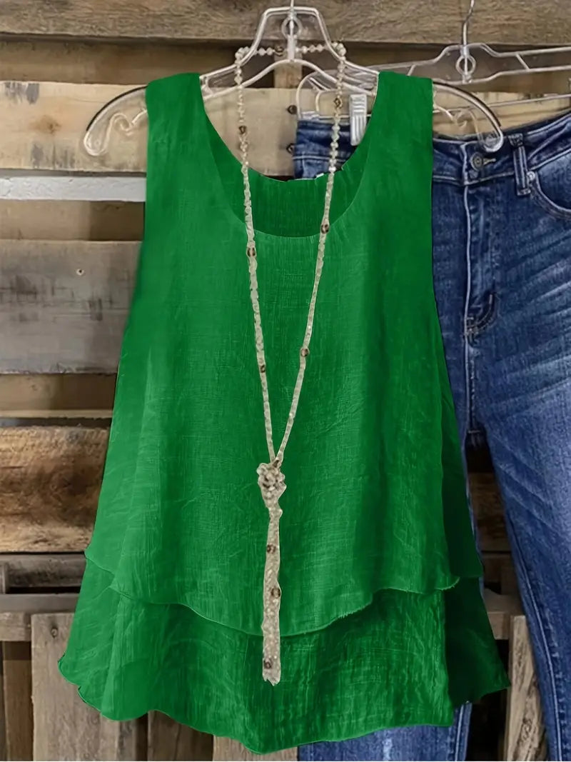 Cressida - Viszkóz Keverékből Készült, Fodros Póló