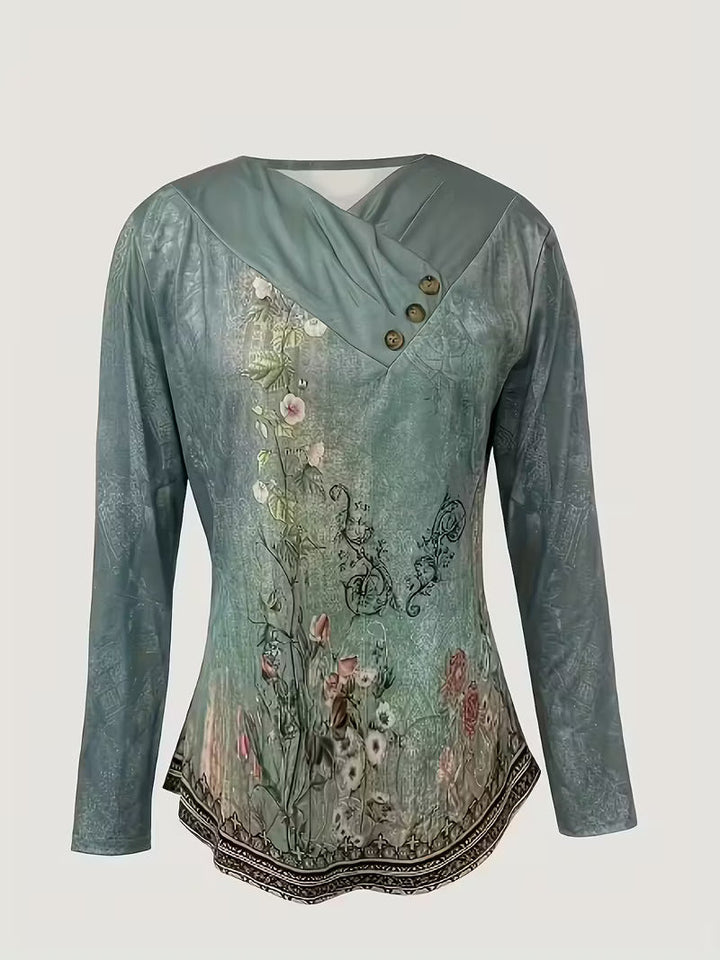 Dainora - Etnikai Stílusú Tatár Nyomtatott Mini Ruha