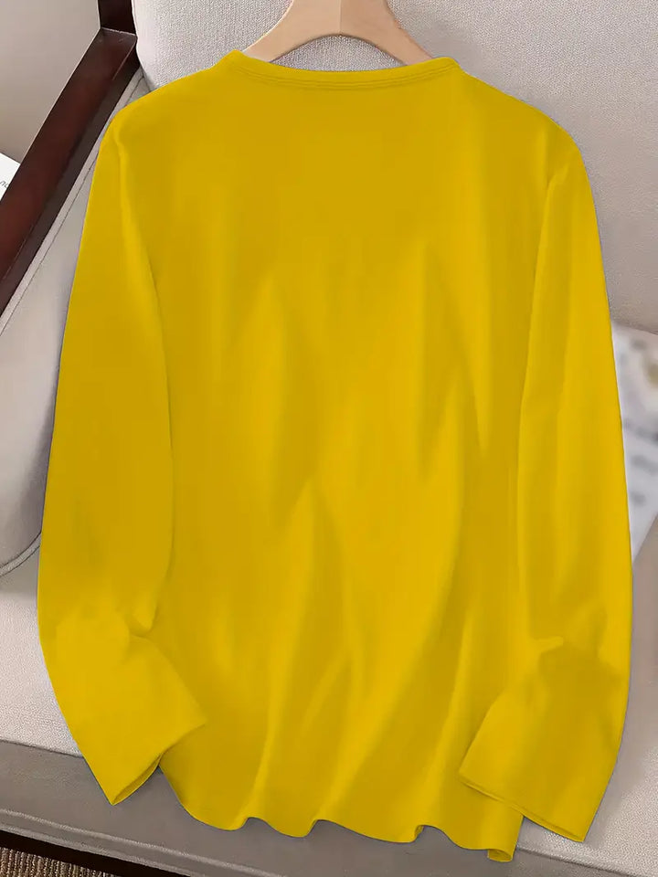 Odalina - Alkalmi Mosolygó Kacsintás Nyomtatott Póló