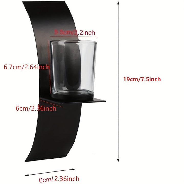 LumiSconce - 2 Db Fali Lámpa Gyertyatartó