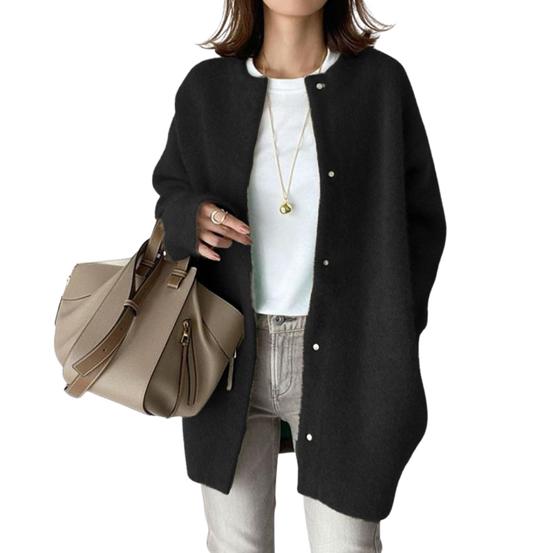 Genevia - Elegáns Kötött Kardigán