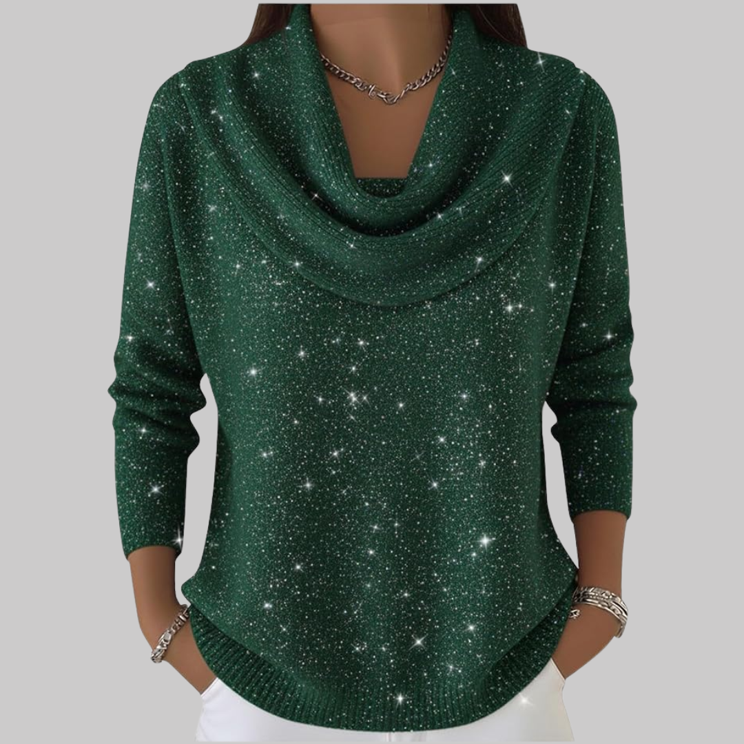 Ayelet - Puha Csillagmintás Garbó Pulóver