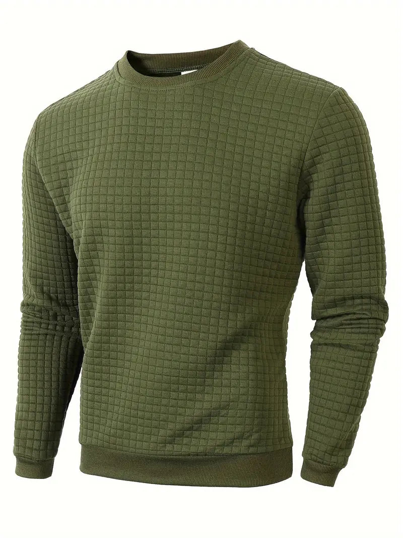 Andreas - Bohém Kockás Hosszú Ujjú Pulóver