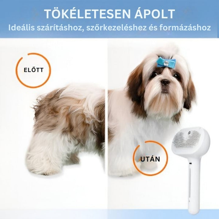 FurEase - Újratölthető Gőzkefés Spray állatok Apolásához