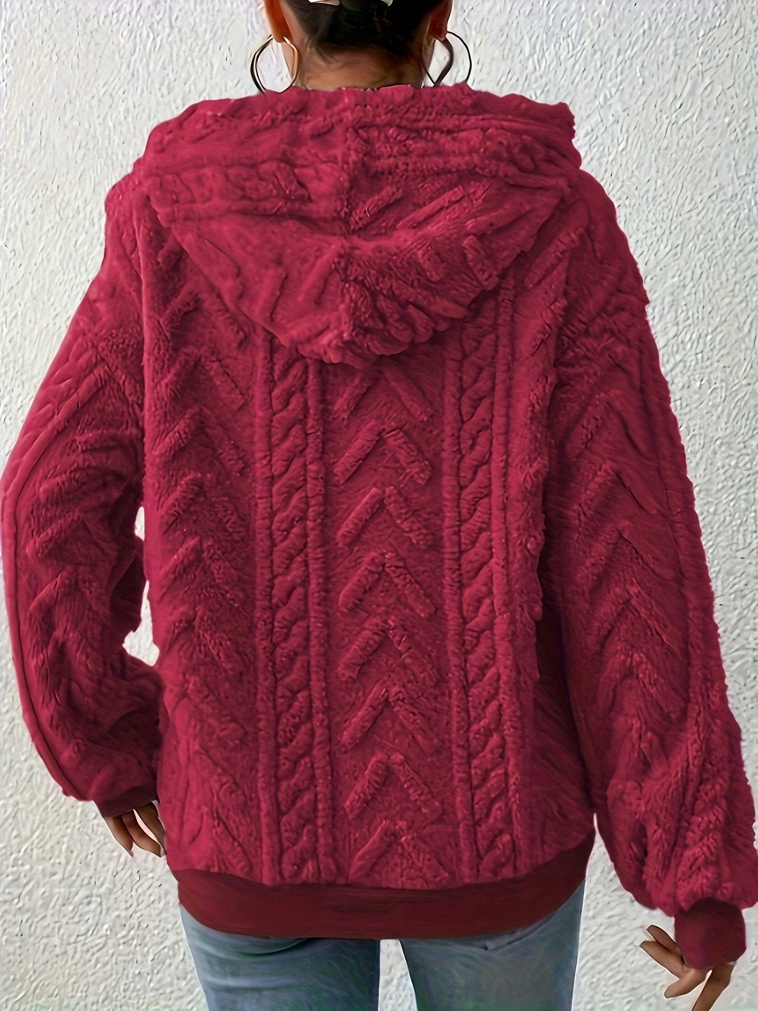 Andrine - Hosszú Ujjú Kapucnis Kabát