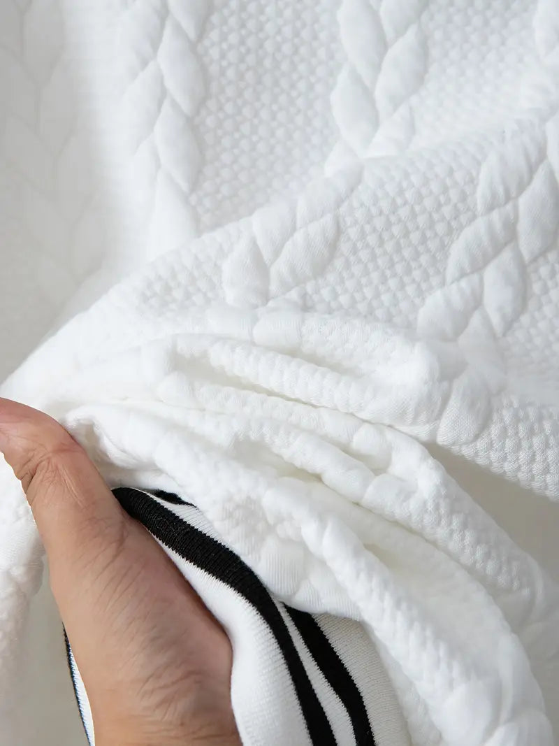 Felips - Csíkos Dekorációjú Jacquard Baseball Dzseki