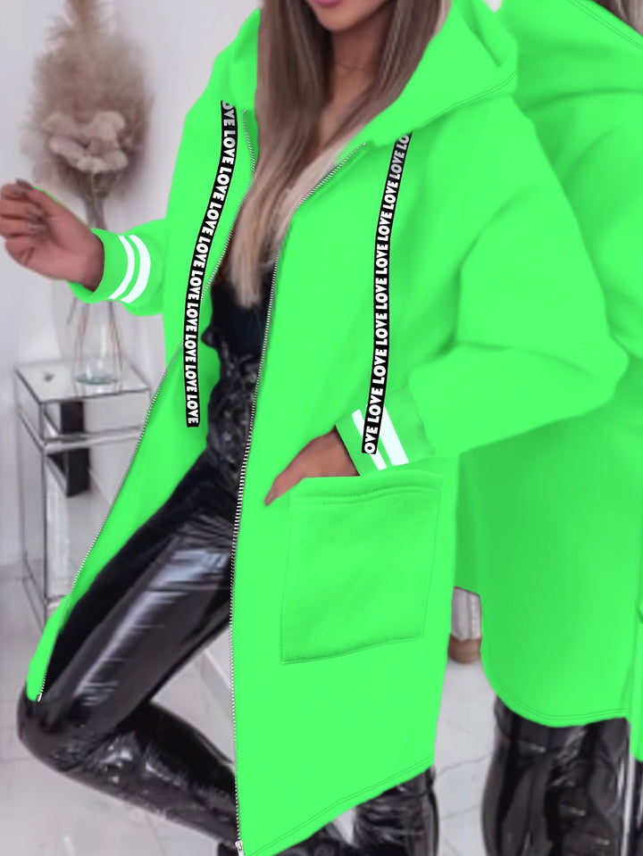 Nicola – Hosszú Ujjú Kabát Oldalsó Zsebekkel