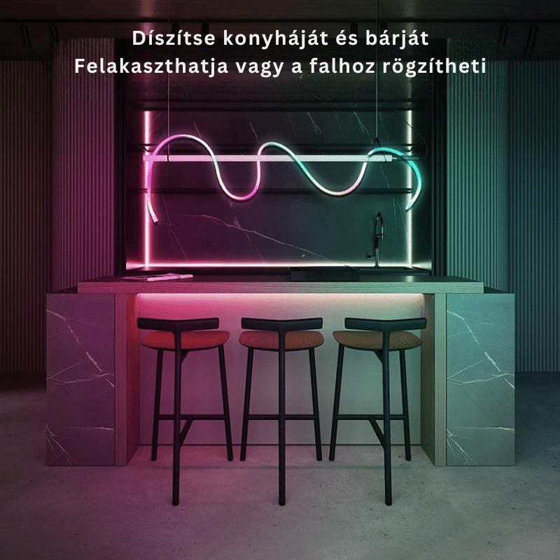 LumiRope - 360 Fokos Okos RGB Rugalmas Szilikon Világítás