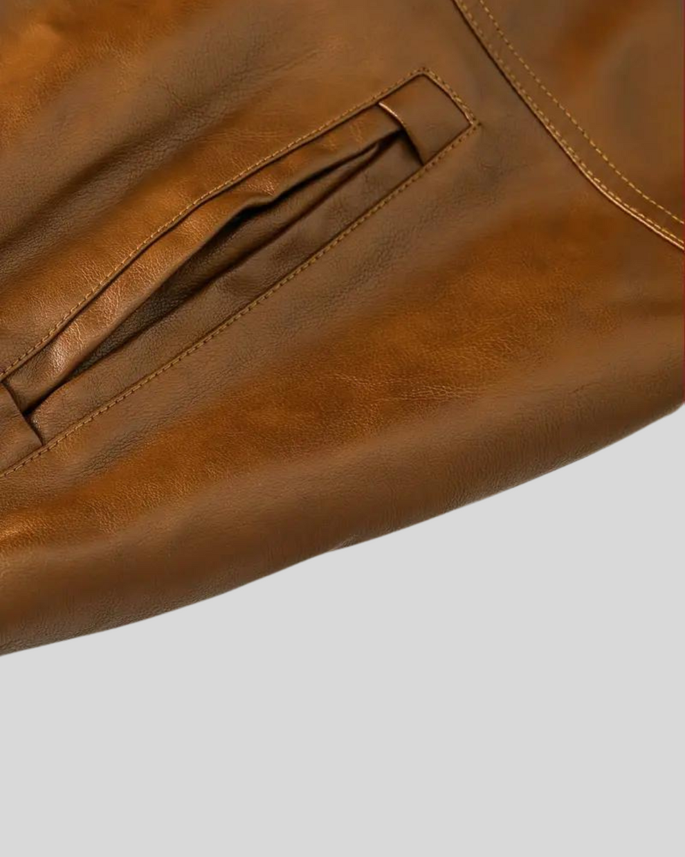 Davor - Kapucnis Bőrdzseki Dupla Cipzárral