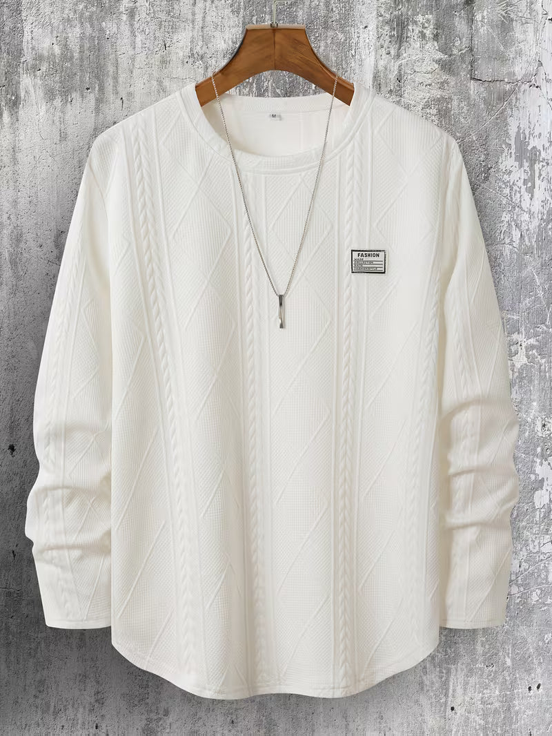 Pauleta - Alkalmi Hosszú Ujjú Kerek Nyakú Pulóver