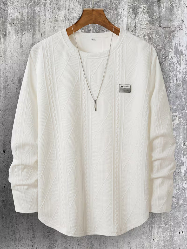 Pauleta - Alkalmi Hosszú Ujjú Kerek Nyakú Pulóver