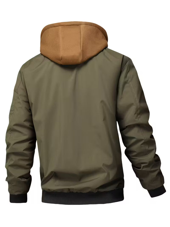 Sylvain - Kapucnis Légierő Kabát Cipzárral