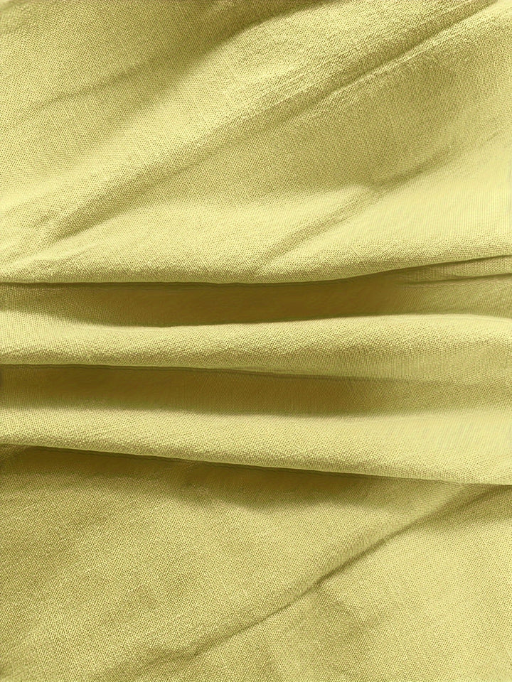 Priscilla - Hosszú Ujjú, V-Nyakú Blúz Gombos Elülső Résszel