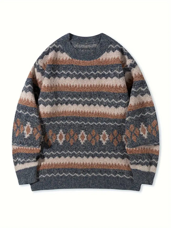 Hartman – Alkalmi Geometrikus Kötött Pulóver