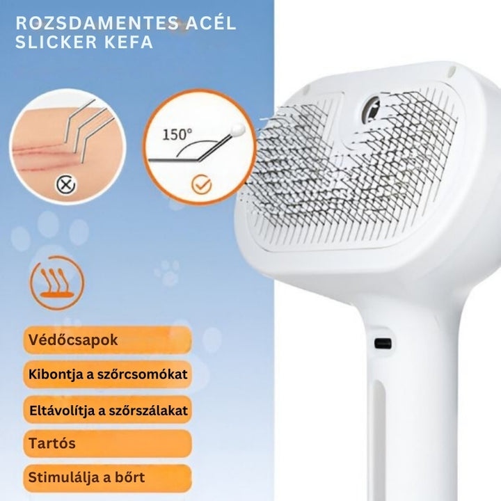 FurEase - Újratölthető Gőzkefés Spray állatok Apolásához