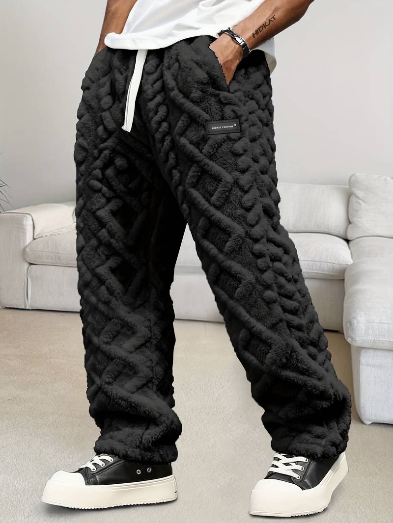 Zecharia - Geometrikus Mintás Nadrág Rugalmas Derékkal