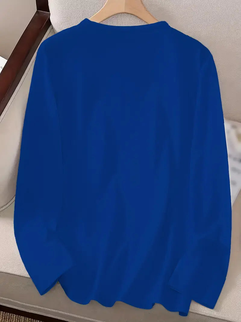 Odalina - Alkalmi Mosolygó Kacsintás Nyomtatott Póló