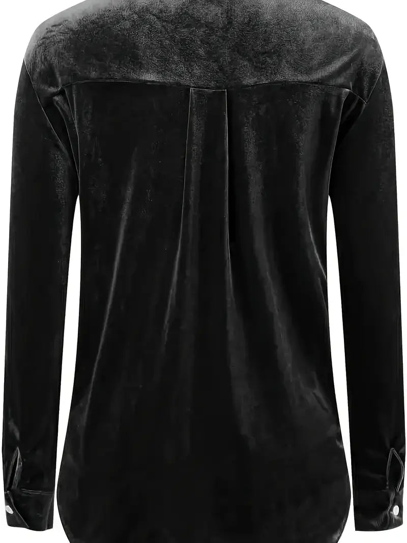 Geanie - Hosszú Ujjú Ing Elülső Zsebekkel